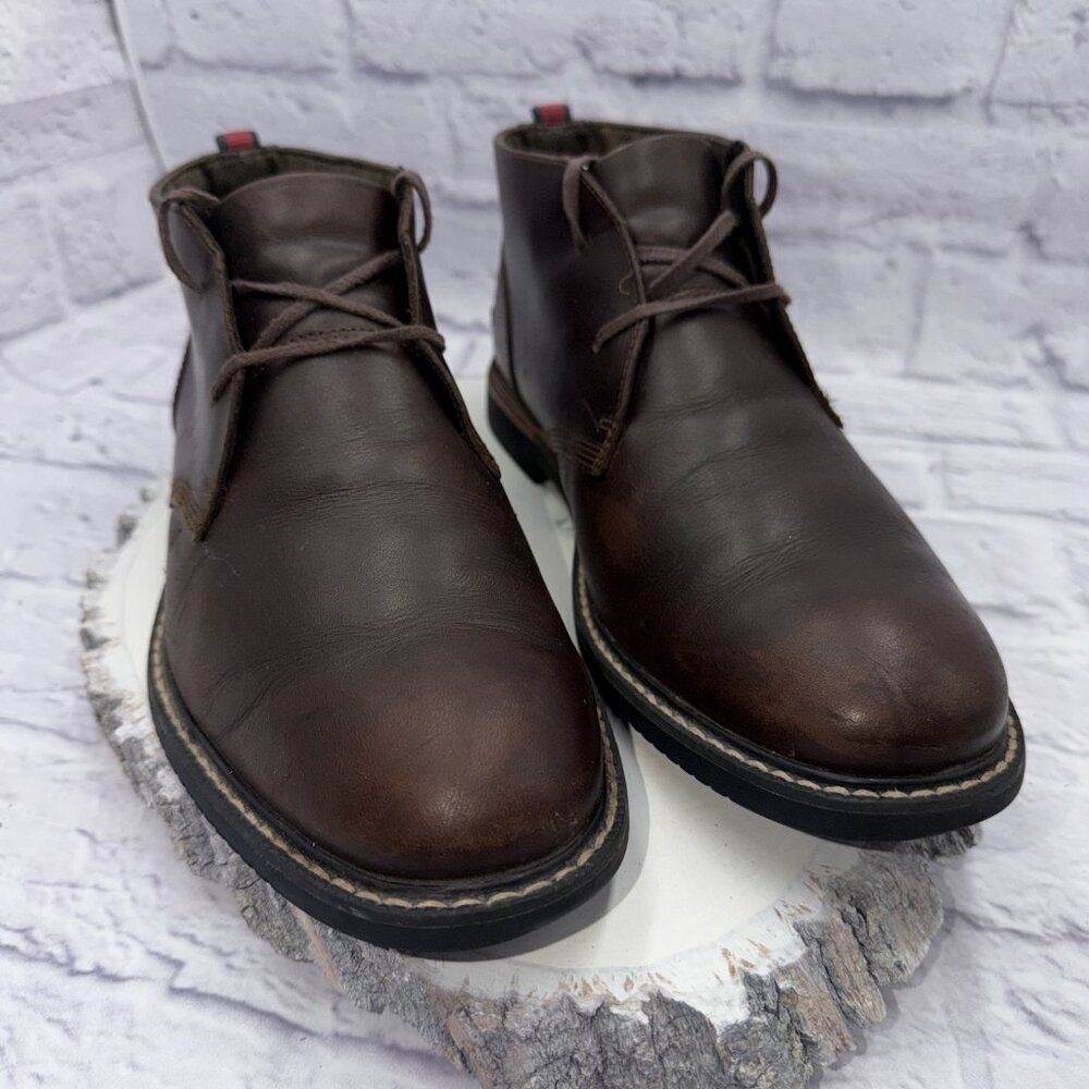 Timberland Earthkeeper Anti Fatigue Brook Park Brown Leather Chukka Boots Sz 9.5 - Picture 2 of 12
